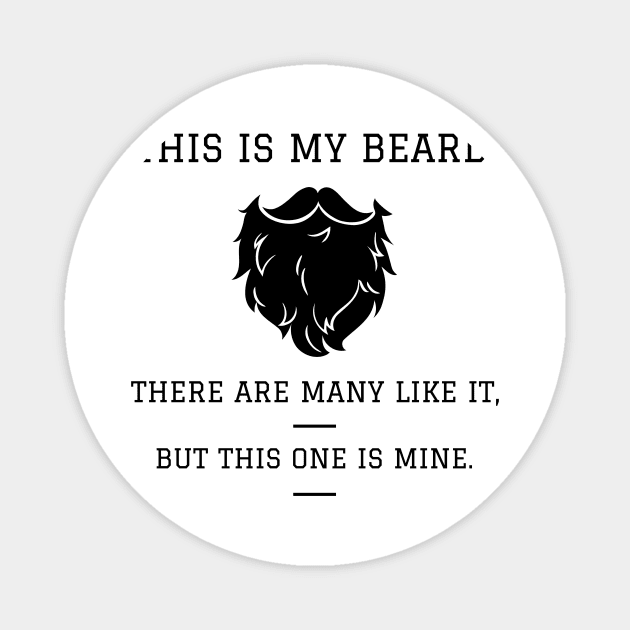 This Is My Beard Magnet by Defiant Smile